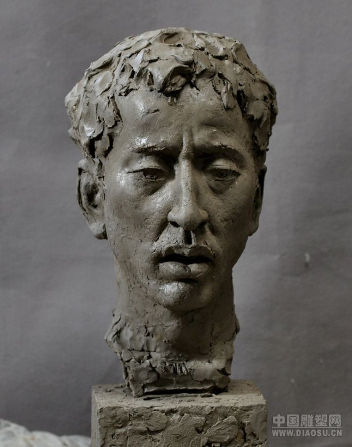 中国人物肖像雕塑泥塑作品